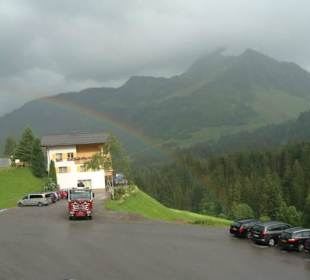 Blick vom Balkon Berghotel Madlener