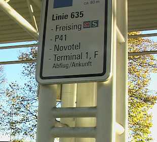 Airportbus - Schild beachten 