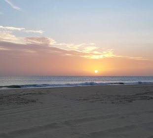 Sonnenuntergang am Santa Monica Strand