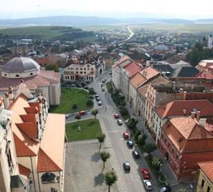 Widok na kamieniczki w Lewoczy