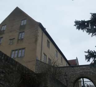 Blick zur Burg Arnstein in Unterfranken
