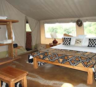 Schlafzimmer auf Safari