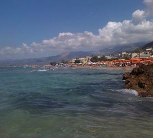 Strand beim Hotel