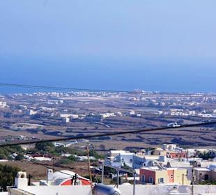 Santorin selbst im Bild Landschaft, Stadt