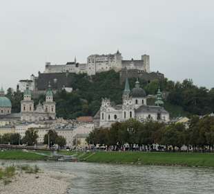 Blick zur Salzach in Salzburg