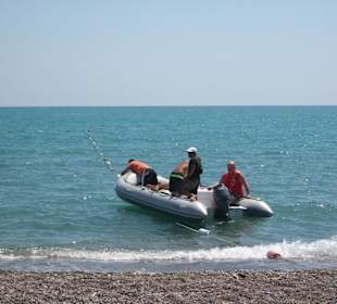 Fahrt zum Para-Sailing