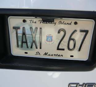 Taxi im Nummernschild