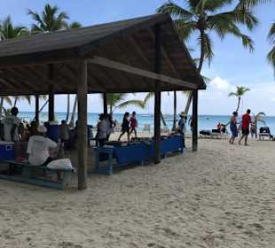 Essen auf der Insel Saona 