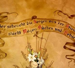 Wandmalerei im Brauhaus Kloster Machern