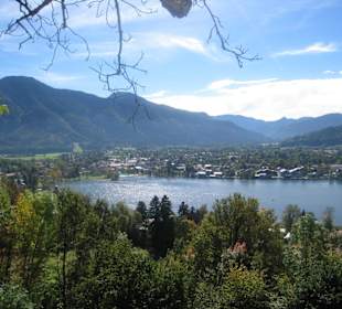 Aussicht auf den See von oben