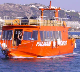 Schiff-Verbindung Faliraki-Rhodos