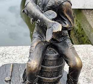 Statue aus Bronze an der Platt