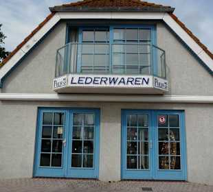 Shops and Restaurants at Sea Front in Dahme