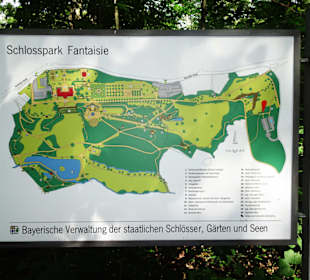 Plan des Schlossparks Fantaisie