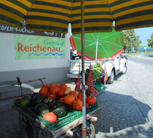 Obstund Gemüseverkauf aus eigenem Anbau
