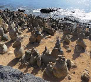 Witzige Steinmännchen