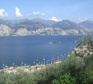 Der Gardasee vom Berg