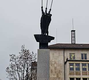Drei Männer im Boot