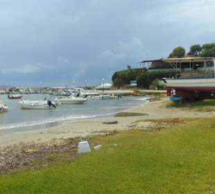 Ortsstrand nach dem Durchzug einer Gewitterfront