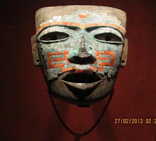 Маска в Антропологическом музее, Мехико сити, Мекс