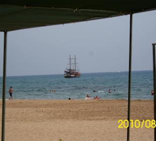 Von den Strandliegen zum Meer