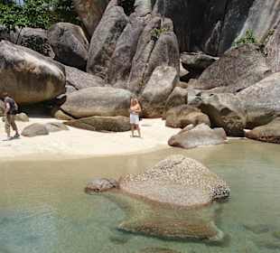 Glasklares Wasser am grandfathers rock