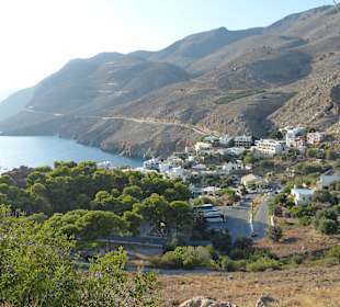 Blick auf den kleinen malerischen Ort