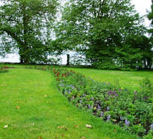 Auf den Wiesen entlang