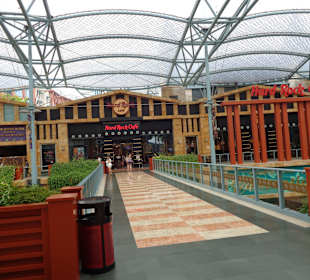 Blick auf das Hardrock Cafe