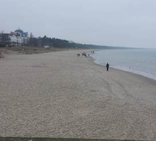 Über 7 km lange Strand vor der Strandpromenade