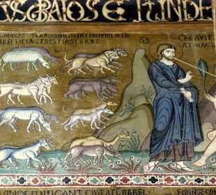 Mosaik: Erschaffung der Erde