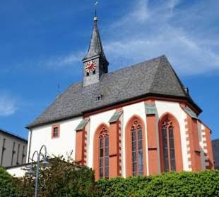 Außenansicht der Wallfahrtskirche Mespelbrunn