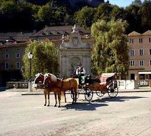 Fiaker in Salzburg im Sommer