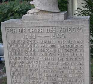Kriegerdenkmal Remmingsheim