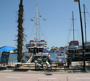 Blick auf einen Teil des Hafens