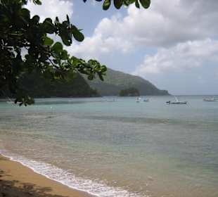 Ein Blick vom Strand nach Süden