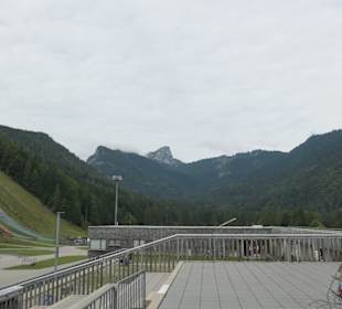 Beim Biathlon-Stadion von Ruhpolding