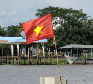 Auf dem Mekong unterwegs
