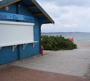Strandkiosk gleich um die Ecke