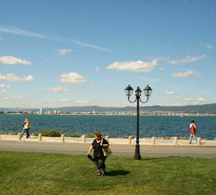 Blick von Nessebar über Sonnenstrand