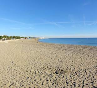 Blick über den Strand von Argelés-Plage
