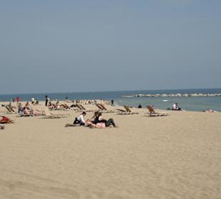 Barceloneta Strand von Barcelona