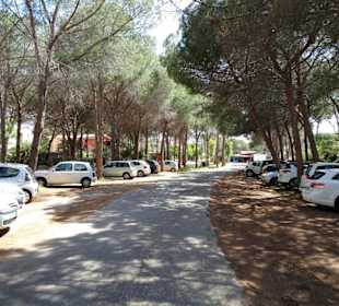 Parkplätze an der Cala Liberotto