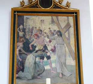 Bilder des Kreuzweges in der Pfarrkirche