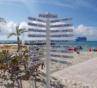 Wegweiser Princess Cays