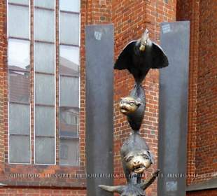 Die drei oberen Rigaer Bremer Stadtmusikanten