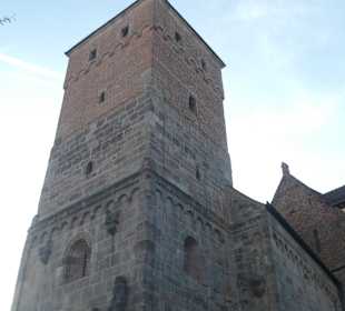 Der Heidenturm mit der Frankenfahne