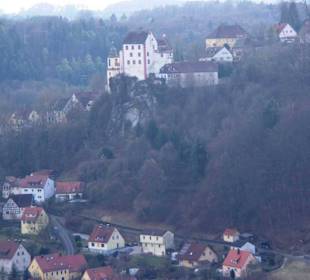 Die Burg hoch oben
