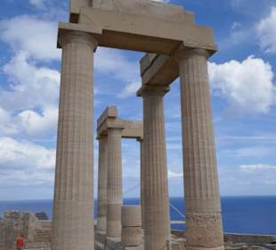 Falsche Säulen spiegeln frühere Situation