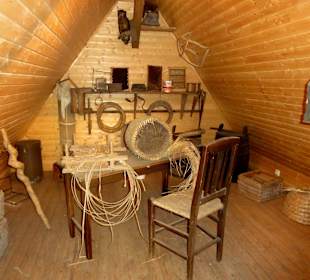 Werkstatt eines Heide-Imkers